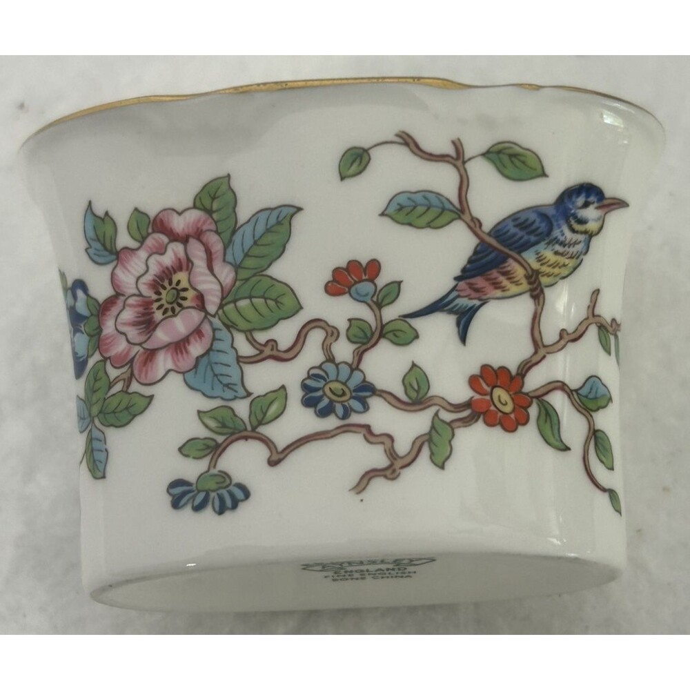 AYNSLEY PEMBROKE England Bone China set Garden Party Dishes Cottage Trinket Bird - Picture 4 of 7